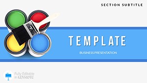 Paint Pigments Keynote templates - Themes