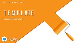 Technique to Paint Walls with Roller Keynote Template | Professional Designs