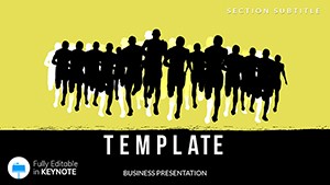 Runs marathon Keynote templates - Themes