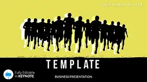 Runs marathon Keynote templates - Themes