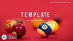Pool Balls Keynote template Presentation