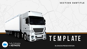 Truck Delivery Services Keynote Template: Presentation