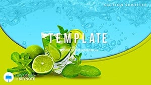 Cooling Drink Keynote templates - Themes