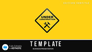 Under Construction Keynote Themes - Presentation Template