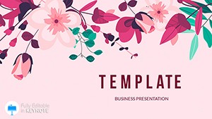Beautiful Flowers Keynote templates