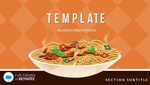 Italian pasta - Dish Keynote templates