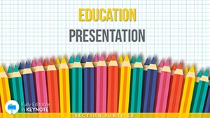 My First Colored Pencil Set Keynote template