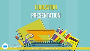 Backpack essentials for back to school Keynote templates