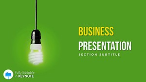 Fluorescent Lamp Keynote templates - Themes