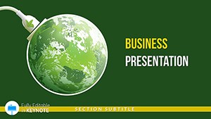 Keynote Template: Green Planet for EcoBusiness Presentation