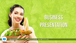 Healthy Food Keynote Themes Templates