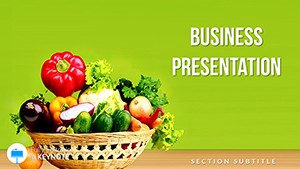 Useful Vegetables: Important Products for Health Keynote Templates for presentation
