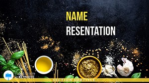 Presentations with Spices Recipes Keynote Template