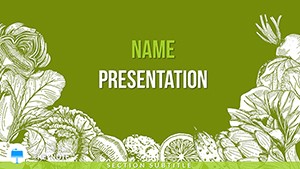 Vector Vegetables Keynote Template for Presentation | Download