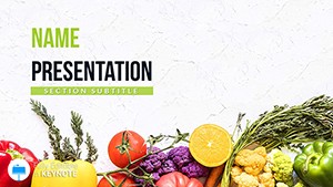 Interesting About Vegetables Keynote Templates