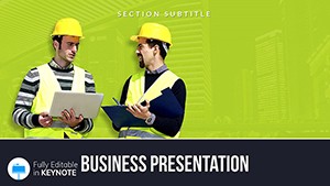 Construction Management Keynote Template for Presentation