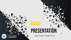Black Background Abstraction Keynote Themes and Diagrams Template