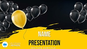 Black Friday Balloons Keynote Templates - Themes