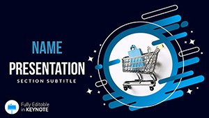Download Shopping Keynote Template with Diagrams, Presentation