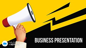 Message with Megaphone Magic: Black Friday Sale Keynote Template