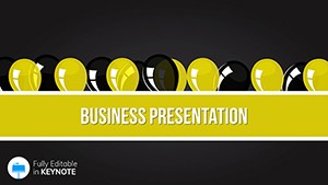 Balloons Background to Black Friday Keynote Template