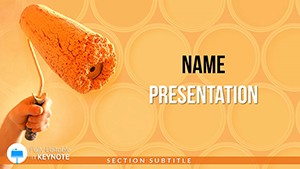 Paint Roller Keynote Templates - Themes