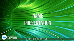 Abstract Mystical Green Tunnel Keynote Templates for Presentation
