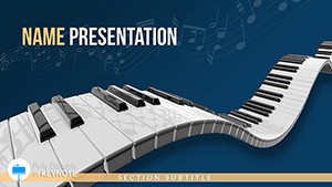 Piano Keys Keynote Themes - Presentation Template