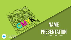 Download CMYK Color Keynote Template for Presentation
