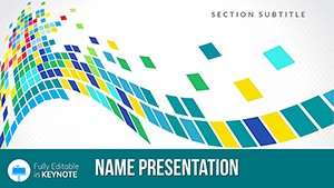 Abstract Spiral Wave Keynote Template Background