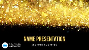 Christmas Sparkler In Haze Light Keynote Templates
