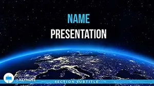 Planet Earth Orbit Keynote Themes - Presentation Template