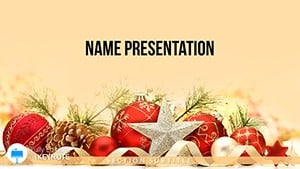 Holiday Christmas Decorations Keynote Themes - Templates
