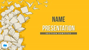 Books fly template | Keynote Themes