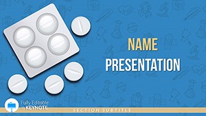 Prescription Pills Keynote Template, Medicine Presentation Themes