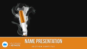 No Smoking Keynote Presentation Template