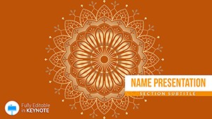 Pattern Flower Keynote Template: Download Presentation
