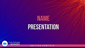 Abstract Fiery Wool Templates for Keynote Presentation