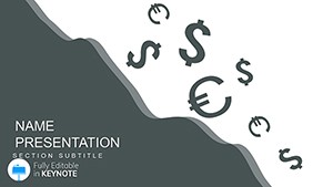 Money Falling Keynote template