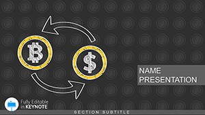 Bitcoin price USD Keynote template