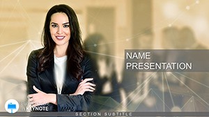 Business Woman Keynote Template: Presentation