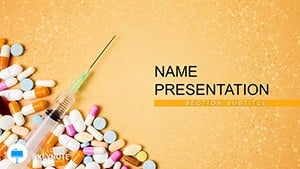 Syringe and Pills Keynote template - Themes