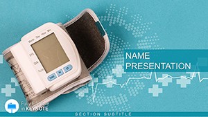 Automatic Electronic Blood Pressure Keynote template