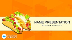 Food Tako Menu Keynote Themes and Presentation Template