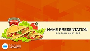 Chicken Quesadilla Recipe Keynote Template Presentation