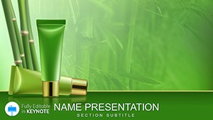 Bamboo Cosmetics Keynote template