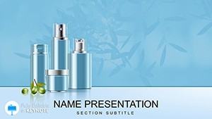 Organic Makeup: Olive Oil Skin Care Keynote template