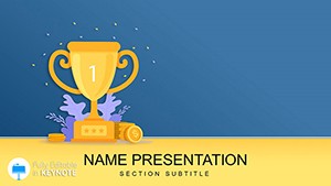 Winner Cup First Place Keynote Template Background