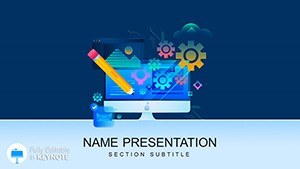 Development Projects Software Keynote Template - Design Presentation