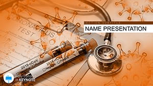 Presentation Medicine: Virus Test, Patient Questionnaire Keynote template